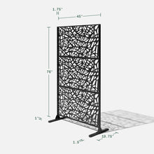 Veradek Outdoor Privacy Screen Series - Web Privacy Screen Set w/Stand (65% Privacy) | Made from Durable Materials; Easy Set-Up | Modern Décor for Patio Privacy, Room Divider, Fences