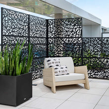 Veradek Outdoor Privacy Screen Series - Web Privacy Screen Set w/Stand (65% Privacy) | Made from Durable Materials; Easy Set-Up | Modern Décor for Patio Privacy, Room Divider, Fences